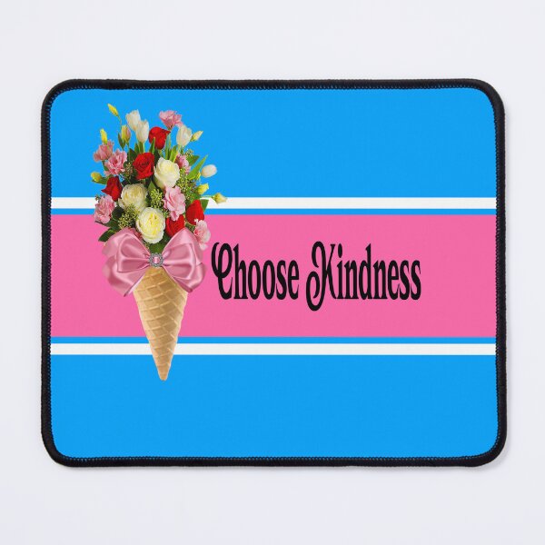 Item preview, Bluer than Blue Collection - Choose Kindness with Roses in an Ice Cream Cone designed and sold by Dailywalker22.