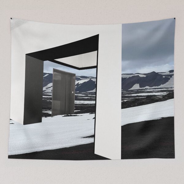 Item preview, Liminal Space Hallway Mountainscape designed and sold by Mischief and Musings.