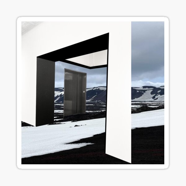 Item preview, Liminal Space Hallway Mountainscape designed and sold by Mischief and Musings.