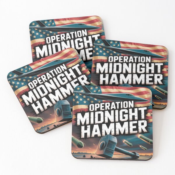 Item preview, "Operation Midnight Hammer": USA Flag & Stealth Bomber Art designed and sold by MIMSCorneR.