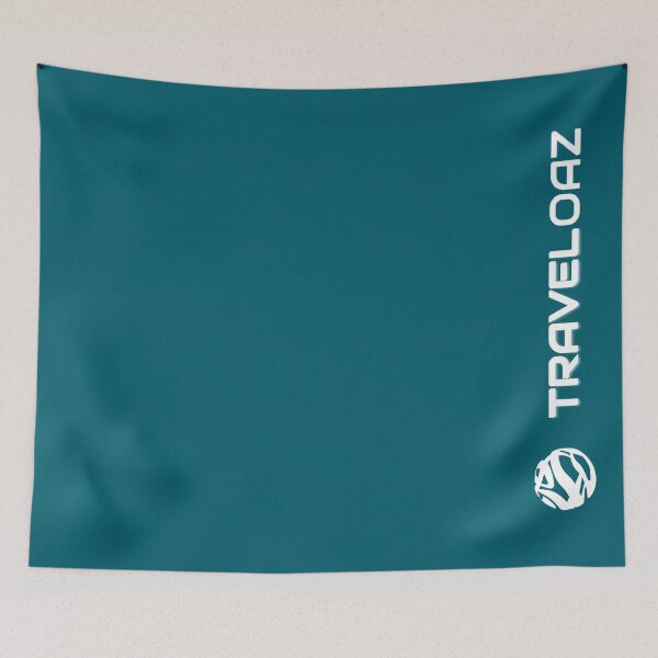 Item preview, Vertical Version of TravelOAZ White Pantone Normal Size Full Logo II designed and sold by TravelOAZ.