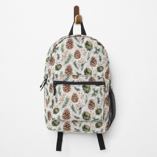 Item preview, Watercolor Pinecones and Winter Foliage Pattern designed and sold by NTGUILTY.