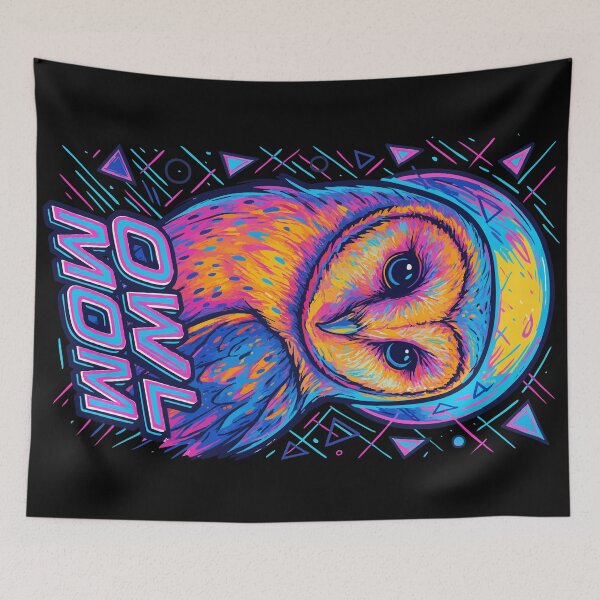 Item preview, Owl Mom Vaporwave designed and sold by TomFrontierArt.