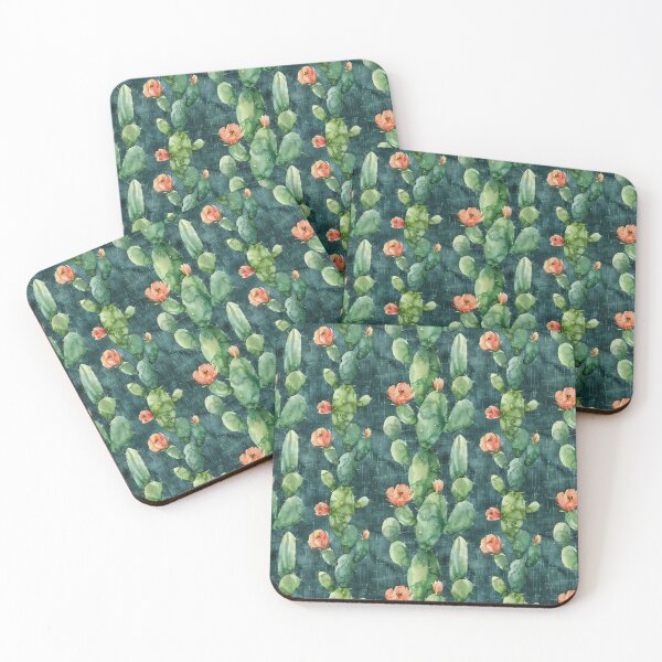 Item preview, Watercolor Prickly Pear Cactus Pattern designed and sold by NTGUILTY.
