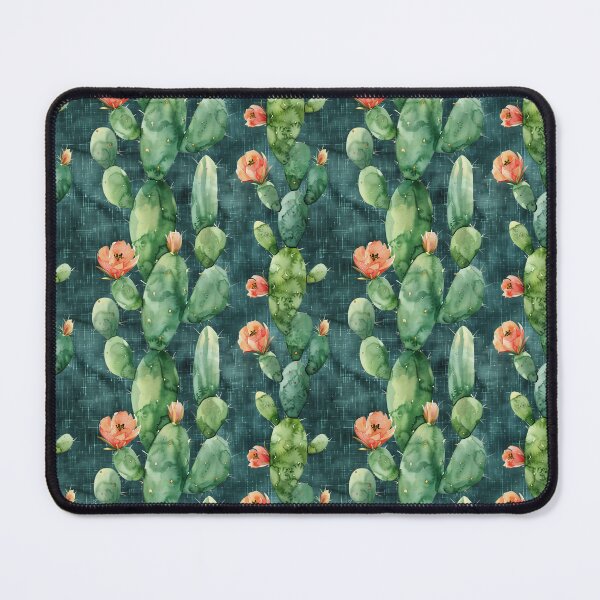 Item preview, Watercolor Prickly Pear Cactus Pattern designed and sold by NTGUILTY.