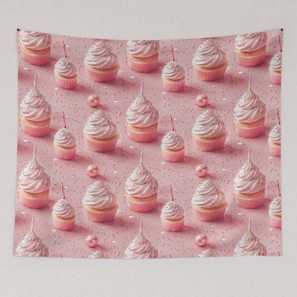 Item preview, Pink Birthday Cupcakes with Sprinkles designed and sold by NTGUILTY.