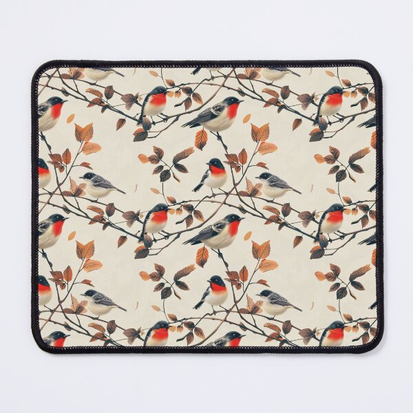 Item preview, Watercolor Robins on Autumn Branches designed and sold by NTGUILTY.