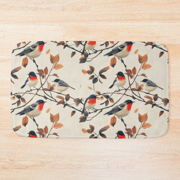 Item preview, Watercolor Robins on Autumn Branches designed and sold by NTGUILTY.