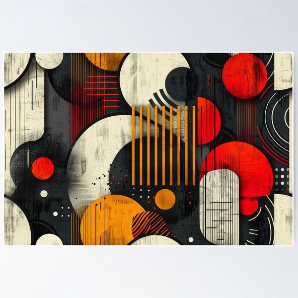Item preview, Abstract Retro Geometric Shapes designed and sold by NTGUILTY.