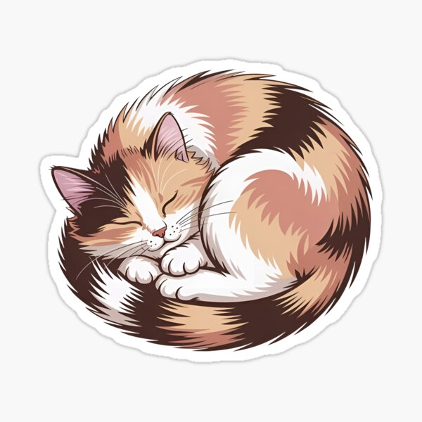 Item preview, Cute Sleeping Kitty: Snooze Time designed and sold by ju-jugno.