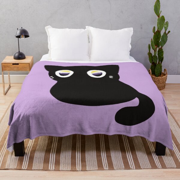 Item preview, enby eyes black kitty designed and sold by Scarlet Sung.