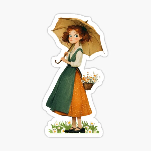 Aperçu de l'œuvre La fille au parapluie jaune créée et vendue par daila70.