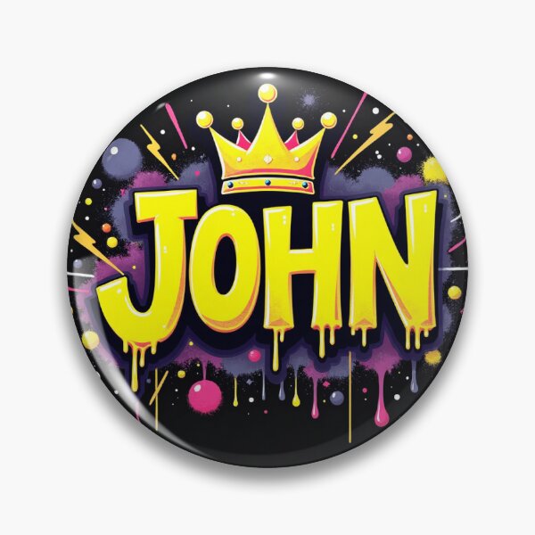 Item preview, JOHN – Neon Graffiti Crown Design with Urban Edge designed and sold by Polycare.