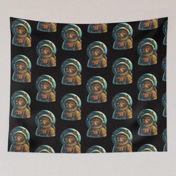 Item preview, cat astronaut designed and sold by Ratatatts.