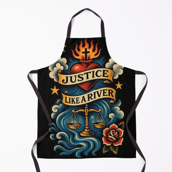 Item preview, Justice Like a River – Amos 5:24 Inspired Tattoo Art designed and sold by FollowTheLeader.