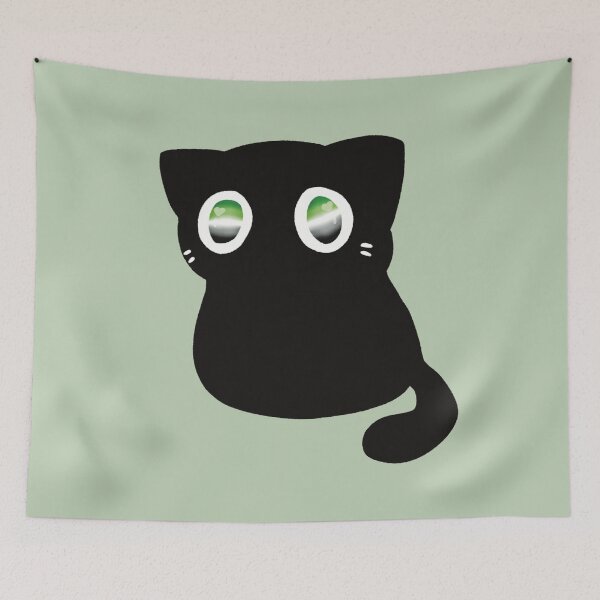 Item preview, aro eyes black kitty designed and sold by Scarlet Sung.