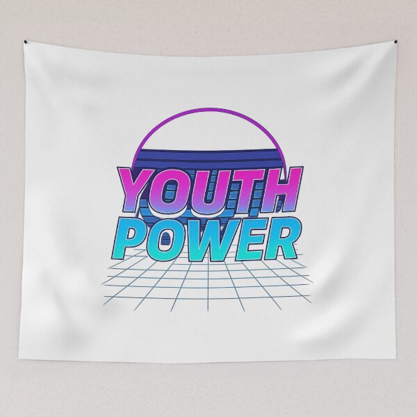 Item preview, Youth Power Cyber Grid | Retro-Futuristic Y2K Design designed and sold by ALITOPRINCE.