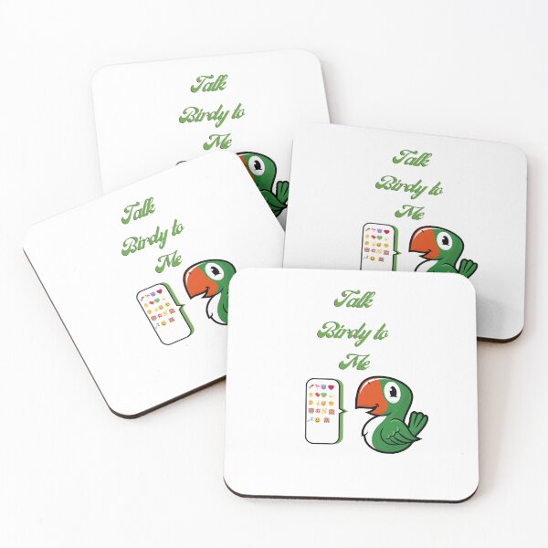 Item preview, Talk Birdy to Me – Funny Parrot Emoji Design designed and sold by KissellArt.