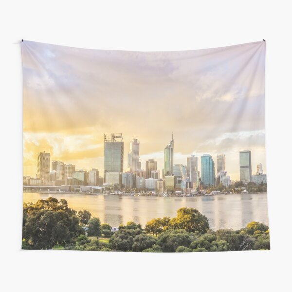 Afternoon City Glow, South Perth, Perth Tapestry
