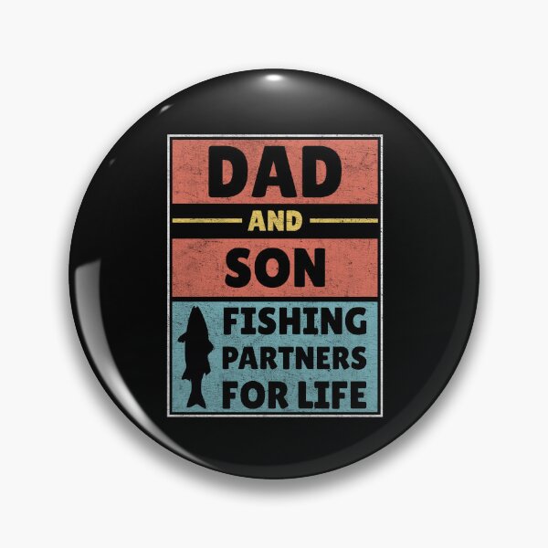 Item preview, Dad and Son Fishing Partners for Life Vintage Dad Fisherman designed and sold by Stick-Artistry.