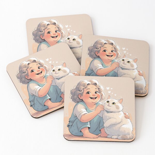 Item preview, "Cozy Moments with a Fluffy Friend" designed and sold by poraya.