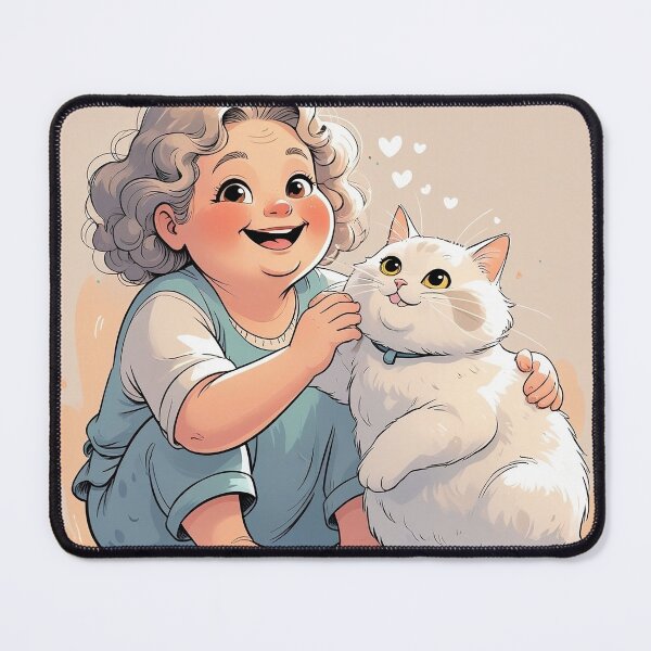 Item preview, "Cozy Moments with a Fluffy Friend" designed and sold by poraya.