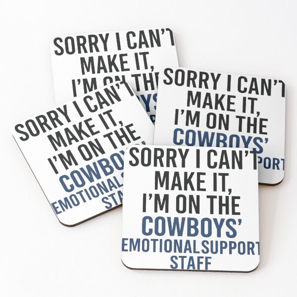 Item preview, Dallas Fan Sorry I Can't Make It Sticker designed and sold by CoachEkong.