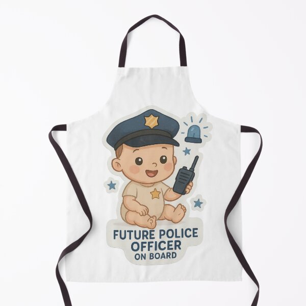 Item preview, Future Police Officer On Board Sticker Art designed and sold by Trendy Sticker & Merch Collection - Express Yourself.