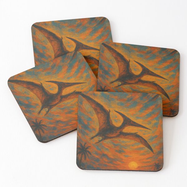 Item preview, Pterodactyl Prehistoric Sunset Flying designed and sold by JonelleTshirts.
