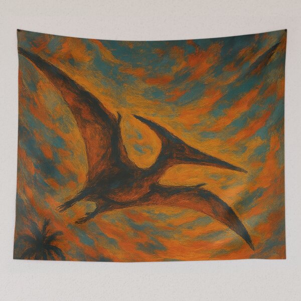 Item preview, Pterodactyl Prehistoric Sunset Flying designed and sold by JonelleTshirts.