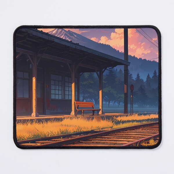 Item preview, Lonely Train Station: Abandoned Platform Art designed and sold by Ledsor.