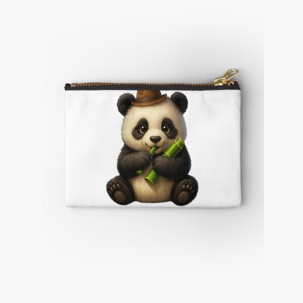 Item preview, Cute Panda with Tiny Hat – Bamboo Vibes designed and sold by NeonCore.