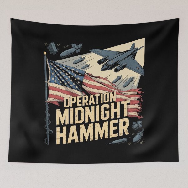 Item preview, Operación Martillo de Medianoche: Diseño B-2 Spirit & Flag Patriot designed and sold by MIMSCorneR.