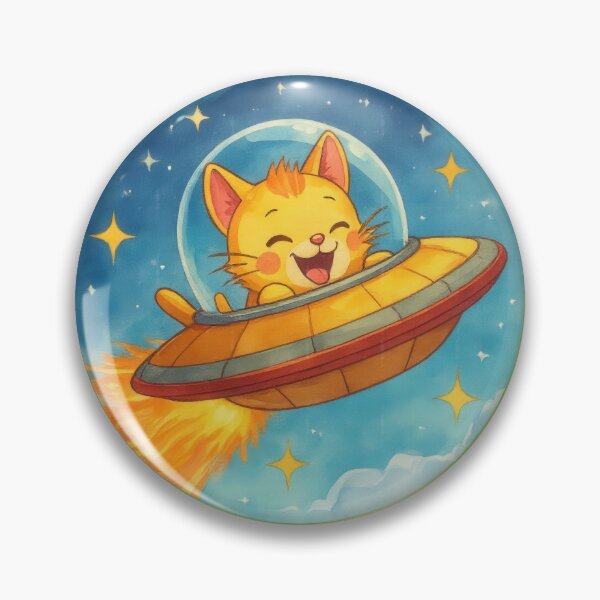 Item preview, Retro spaceship stickers designed and sold by a2zbuyshop.