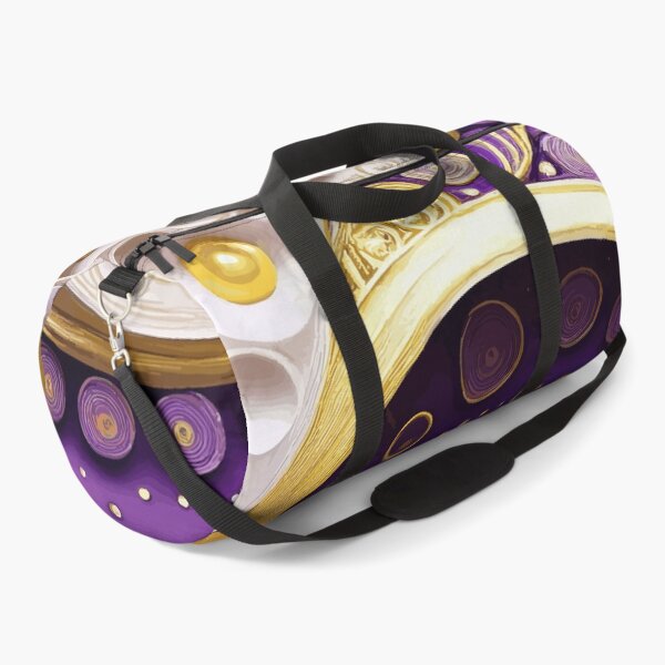 Item preview, Purple Gold and White Abstract designed and sold by Vicky Brago-Mitchell®.