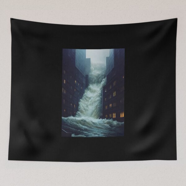 Item preview, Urban Flood Surge: City Engulfed designed and sold by Amr Siam.