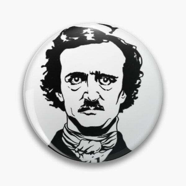 Item preview, Great American Writer Edgar Allen Poe, Quoth the Raven designed and sold by Hallie Odom.