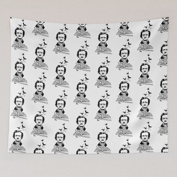 Item preview, Great American Writer Edgar Allen Poe, Quoth the Raven designed and sold by Hallie Odom.