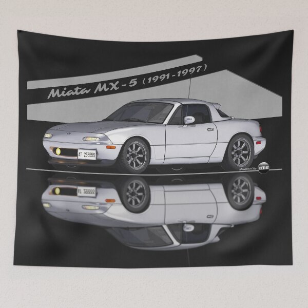Item preview, Miata - MX-5 NA 1991-1997 (Silverstone Mica) - Small Car, Big Smile designed and sold by Azaziel.