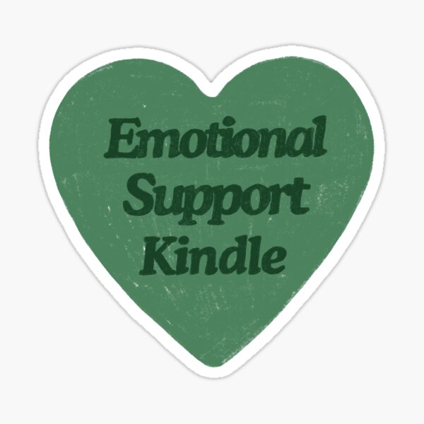 Artikel-Vorschau von Emotionale Unterstützung Kindle – BookTok Ästhetischer Aufkleber für Leser GRÜN, designt und verkauft von Indie Isey.