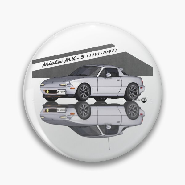 Item preview, Miata - MX-5 NA 1991-1997 (Silverstone Mica) - Small Car, Big Smile designed and sold by Azaziel.