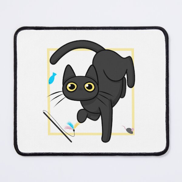 Item preview, Staring Cat with Toys Pose designed and sold by Kitramina’s Shop.