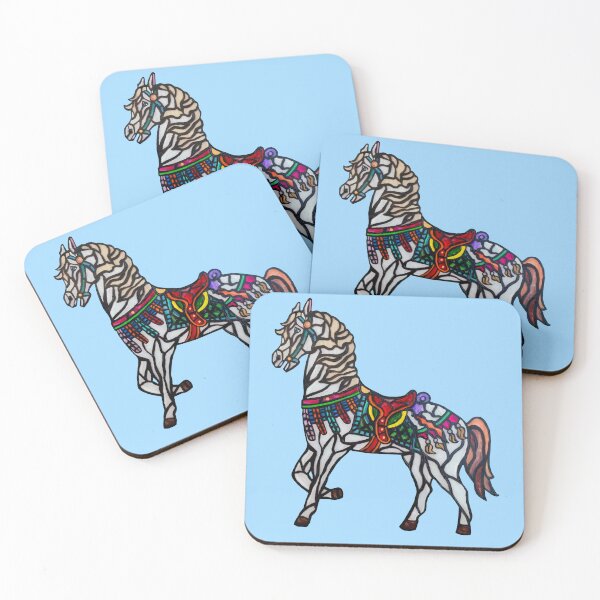 Item preview, Elegant Stained Glass Merry Go Round Horse designed and sold by Deborah Camp.