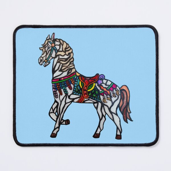 Item preview, Elegant Stained Glass Merry Go Round Horse designed and sold by Deborah Camp.
