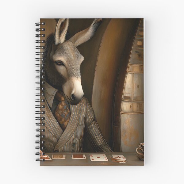 Item preview, Donkey in Suit Playing Cards at a Stylish Bar designed and sold by Artessie.