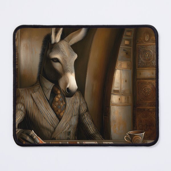 Item preview, Donkey in Suit Playing Cards at a Stylish Bar designed and sold by Artessie.