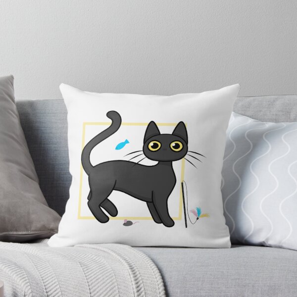 Item preview, Staring Cat with Toys Standing designed and sold by Kitramina’s Shop.
