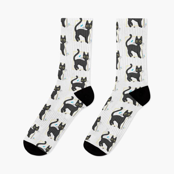 Item preview, Staring Cat with Toys Standing designed and sold by Kitramina’s Shop.