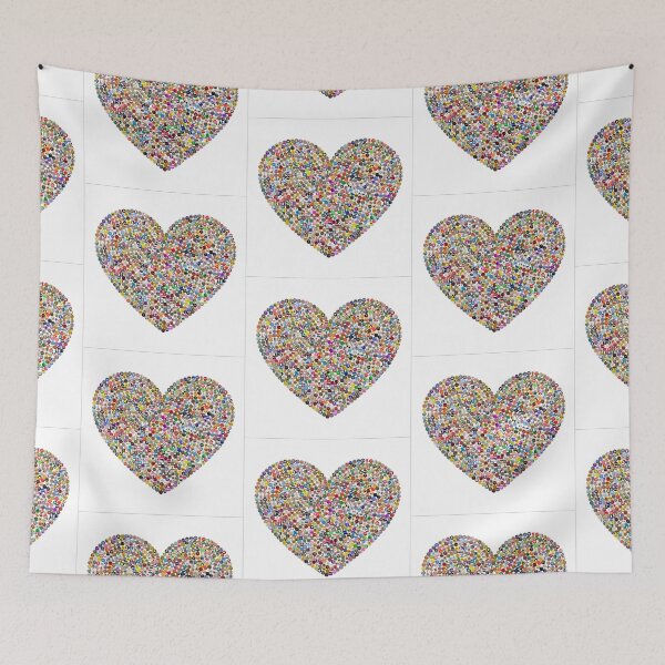 Item preview, Heart of Badges – Colorful Pop Art Design designed and sold by hangmeart.