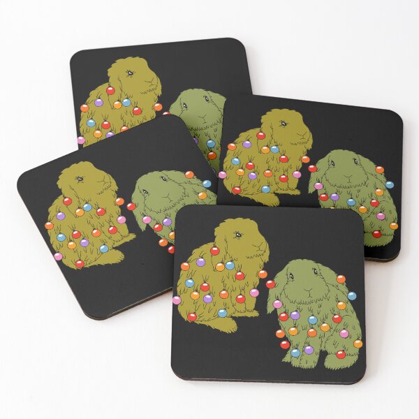 Item preview, Christmas Tree Bunnies designed and sold by Motel Gemini.